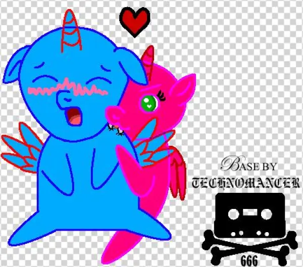 Ms Paint Friendly Chibi Pony Base