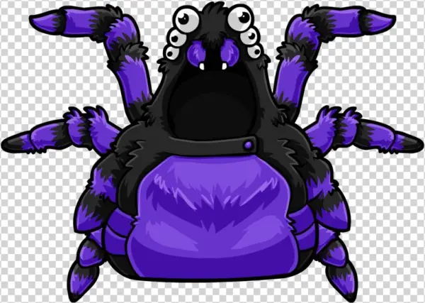 Purple Spider Costume - Cartoon