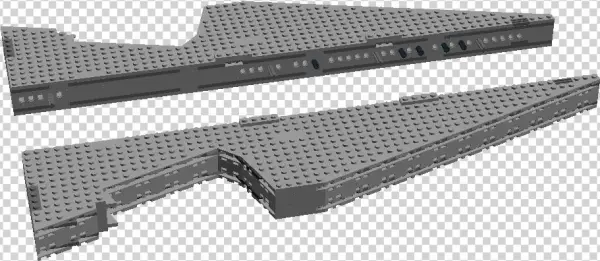 Star Destroyer Sword Whole2 - Outdoor Bench