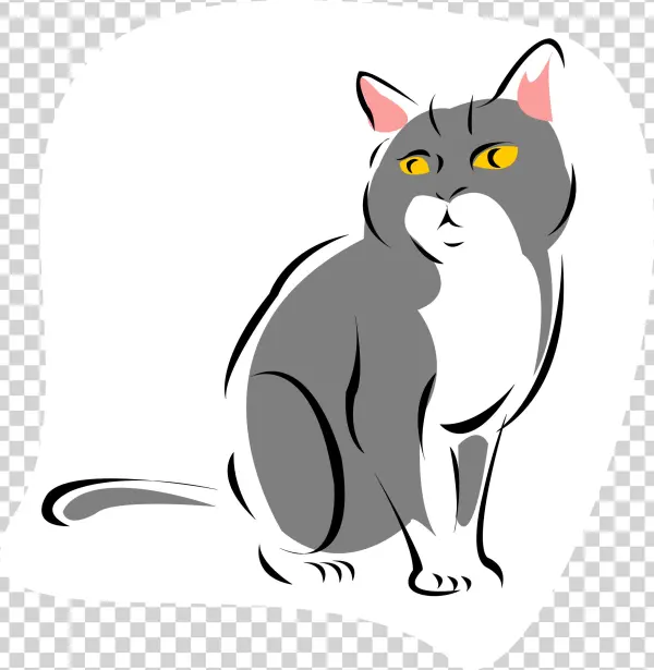 This Free Icons Png Design Of Grey Cat