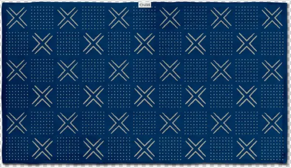 Beach - Leus Indigo Mudcloth Blue Jacquard Beach Towel, 58"