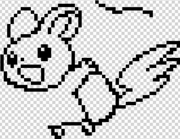 Emolga - Line Art