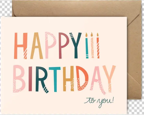 Happy Birthday Type Card