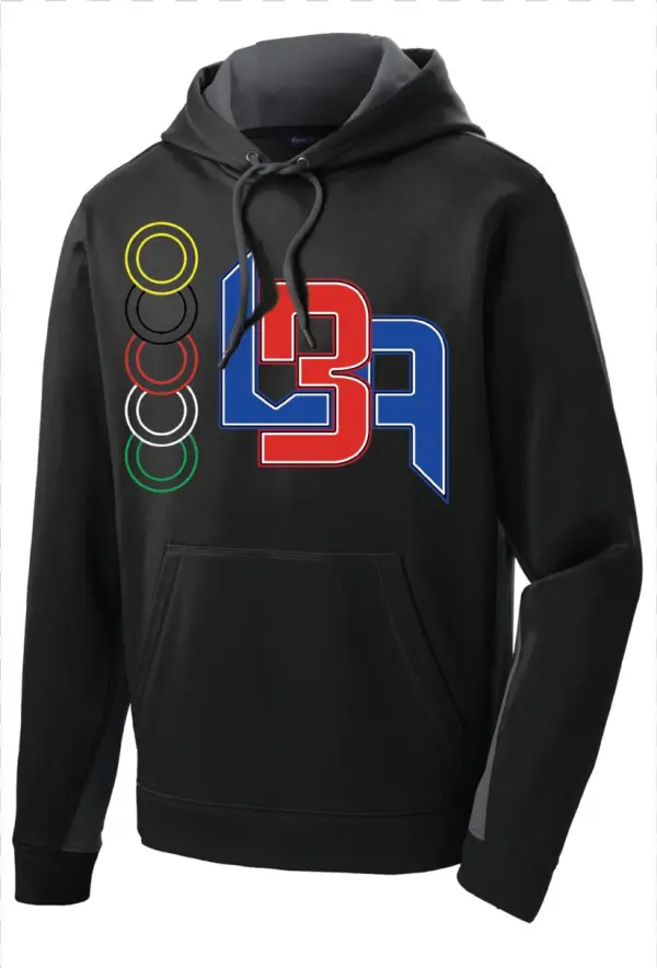 Lba Hoodie In Black/dark Smoke Grey