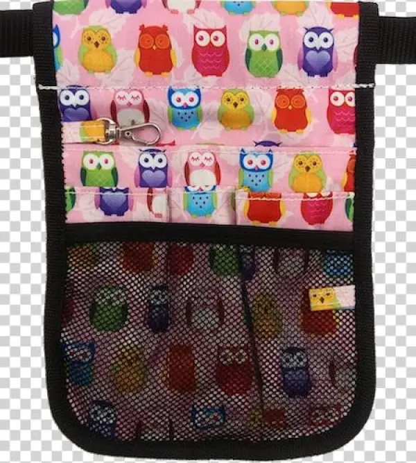 Nurse Carry Bag Utility Pouch Pink Owl Professional