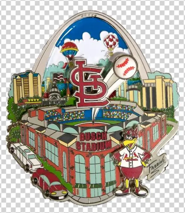 St Louis Cardinals Baseball Pin Fazzino - St. Louis Cardinals Stadium City 3-d Collector Pin