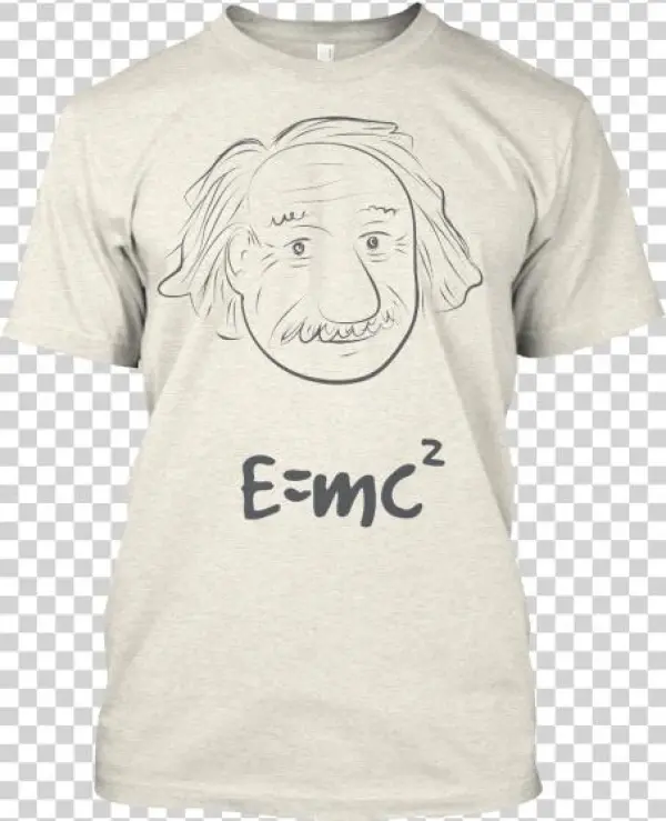 E=mc2 Albert Einstein Cartoon Tee Shirt - Lunar Module T Shirt