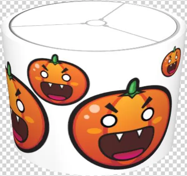 Evil Pumpkin Lampshade - Cartoon