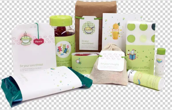 "for Sick Days" Care Package Contents