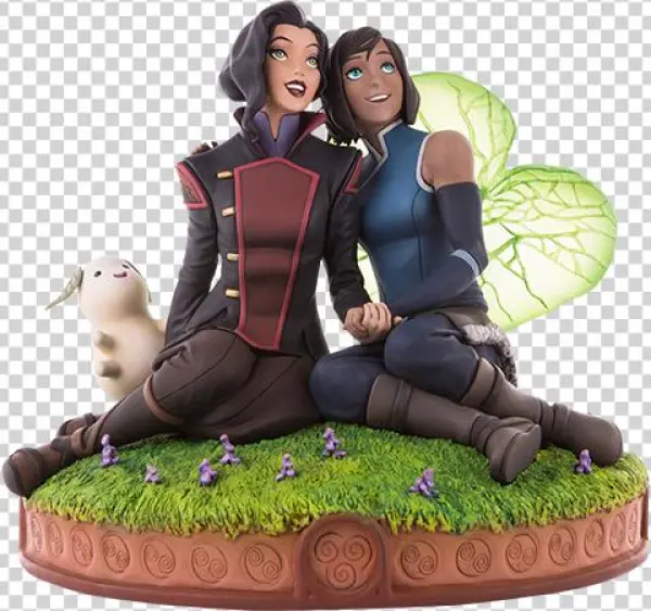 Korra And Asami In The Spirit World Statue - Asami Sato