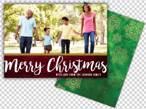 "merry Christmas" Custom Holiday Card Kit