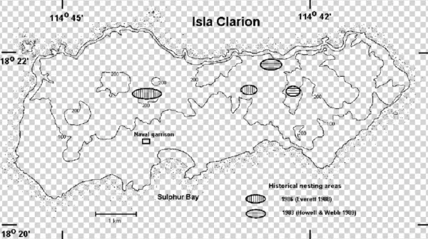 Previously Reported Locations Of Townsend's Shearwater - Townsend's Shearwater