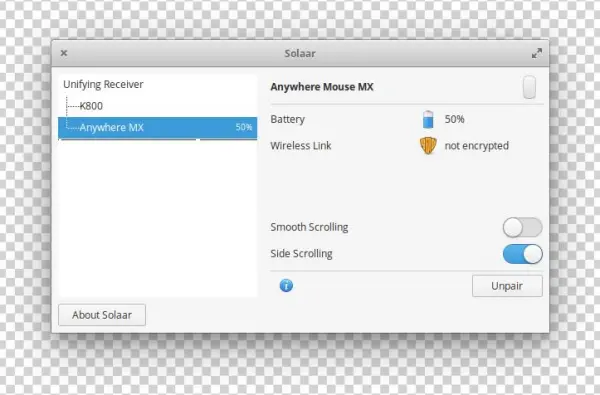 Solaar-mouse - Switchboard Plug Mouse Touchpad