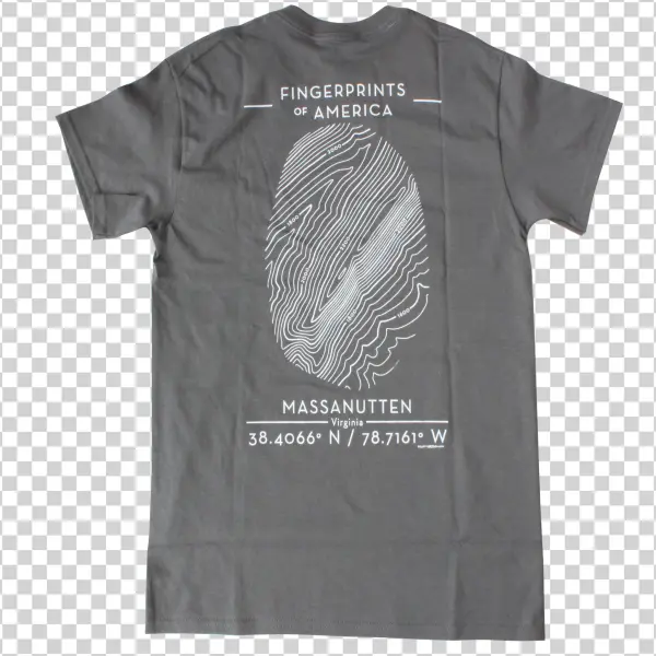 Topographic Thumbprint Map Shirt - Map