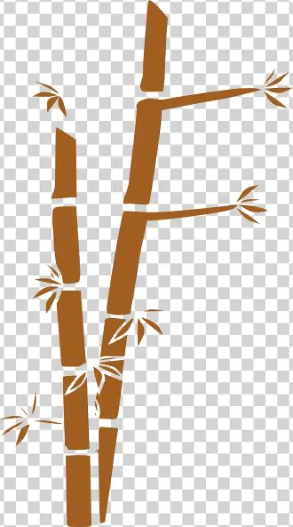 Bamboo 2 Svg Clip Arts 330 X 593 Px