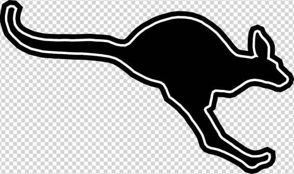 Black - Png Format - Austin College Roo Logo