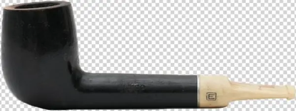 Black Wood & Bone Tobacco Pipe