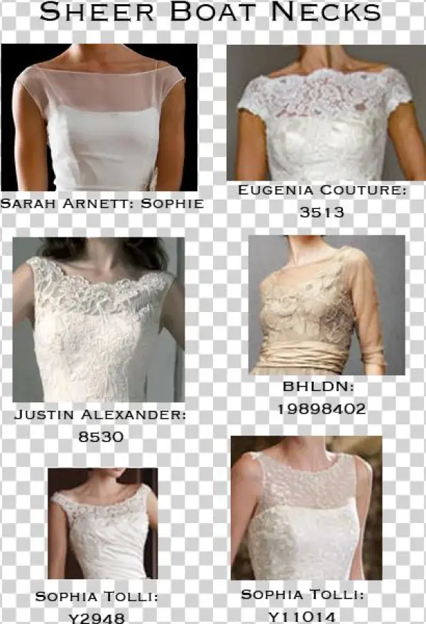 Boat Necked Dresses Are Elegant And Just A Little Modest, - Wedding Dress