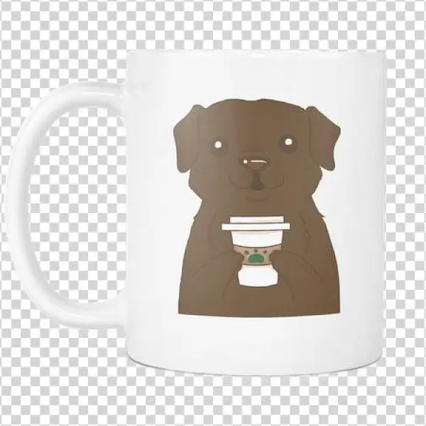 Chocolate Labrador Retriever Drink Coffee Cool Mug, - Dog