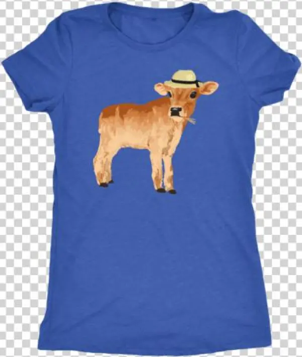 Cute Cow Illustrative Shirt - Shirt