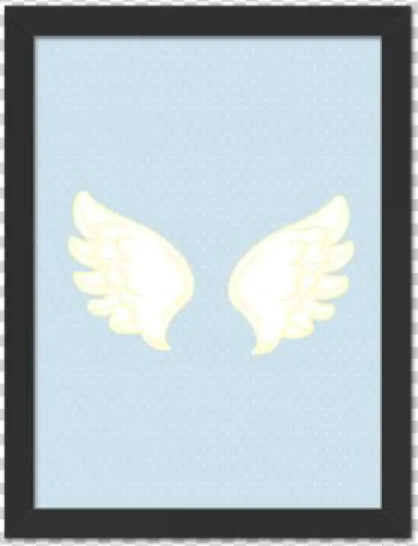 Quadro Asas Azul - Angel