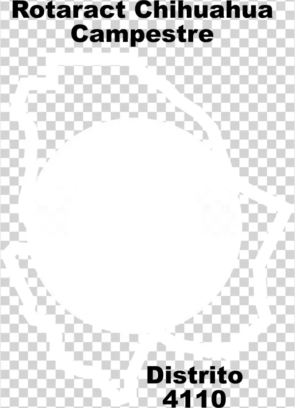 Rotaract Chihuahua Logo Black And White - Transparency