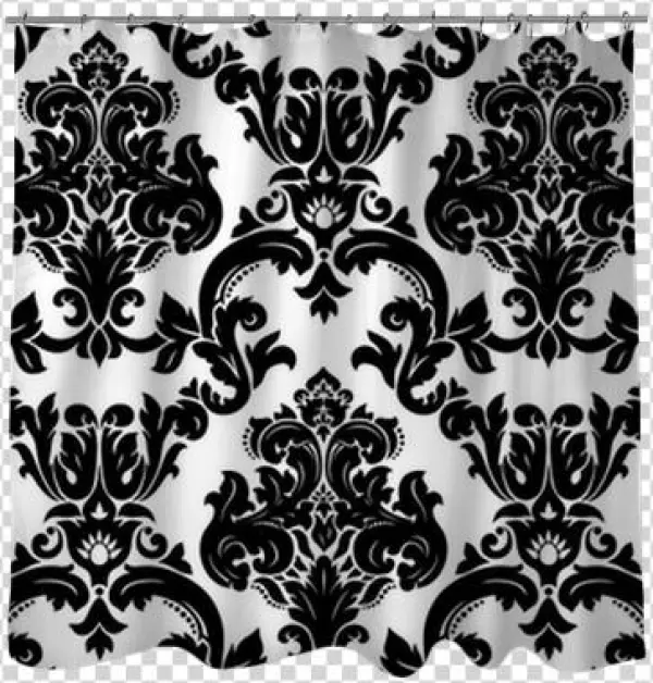 Seamless Damask Pattern Shower Curtain • Pixers® • - Pink Enamel Little Bird Baby Brooch Sterling Silver