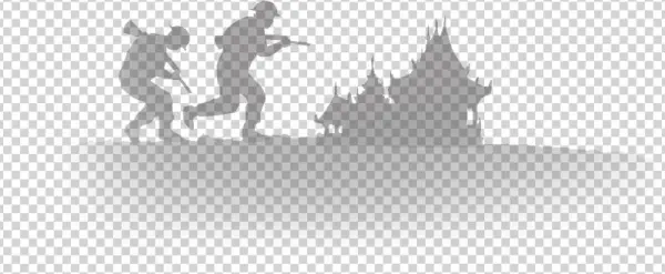 So, As Dusk Fell, With What Ammo And Grenades We Could - Silhouette