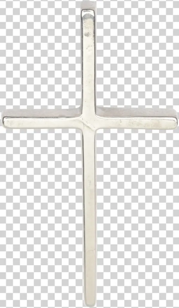 Thin Christian Polished Cross - Gold