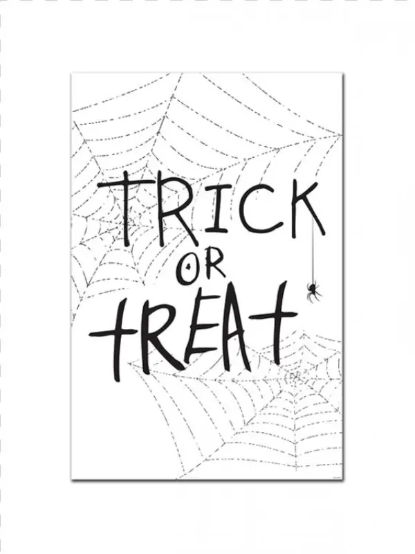 Trick Or Treat-spider Webs - Sketch