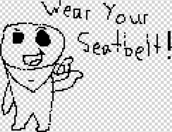 Wear Your Seatbelt - Cartoon