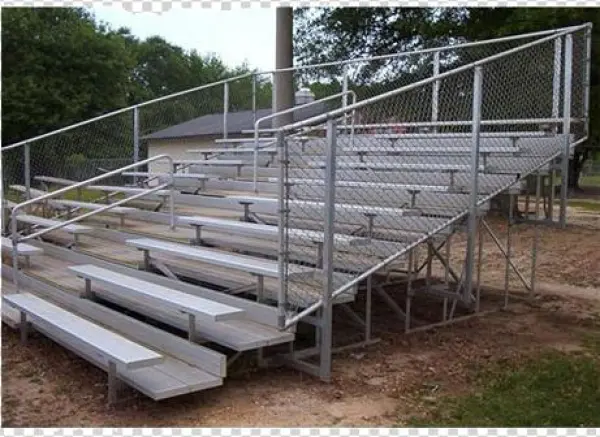10 Row Tranportable Deluxe Bleacher With Chainlink - Ssg - Bsn 1135220 Vip Bleacher