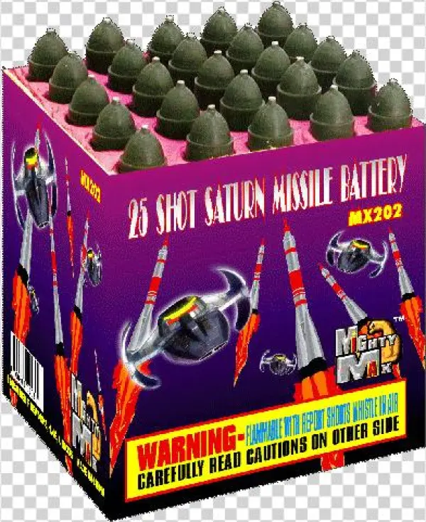 25s Saturn Missile Battery - Fireworks Mighty Max