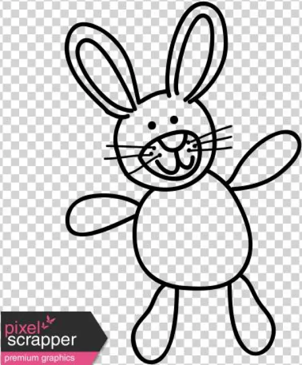 Animal Doodle Template - Digital Scrapbooking