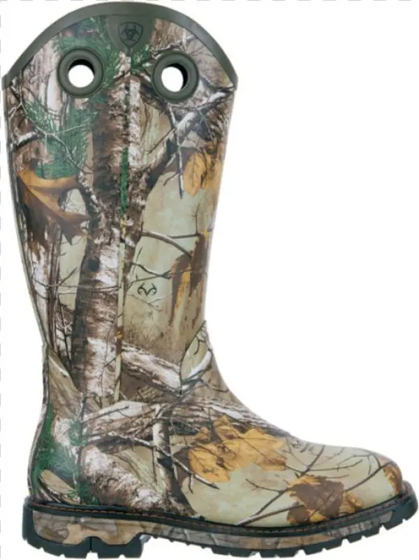 Ariat Camo Hombre Caucho Camo Ariat Conquest Aislado - Stealth Mens Camouflage Camo Real Tree Jungle Forest