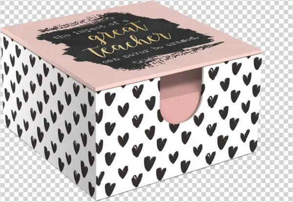 Chalk Hearts Teacher Memo Box - Pen