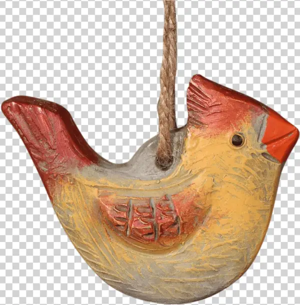 Female Cardinal Ornament - Clip Art