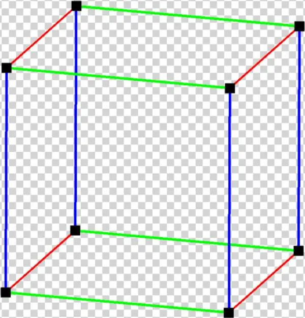 Parallelohedron Edges Cube - Cube Edges