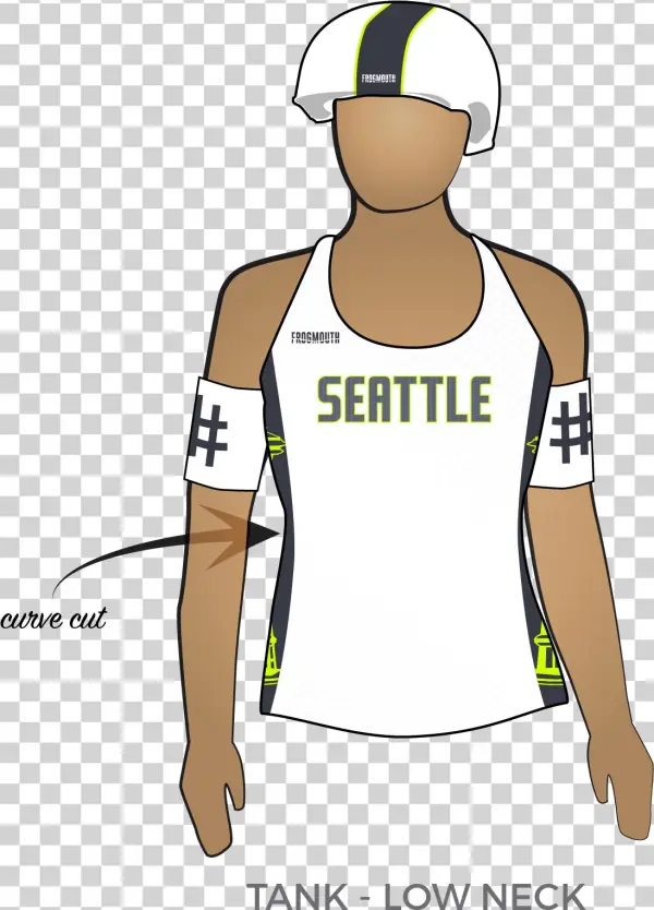 Rat City Rollergirls All Stars - Frogmouth Jersey Cut Styles