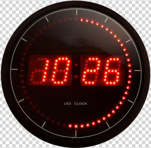 Relógio C/ Leds Vermelho - Led