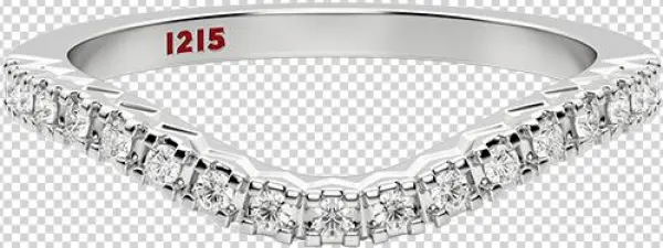 Accented Wedding Band - Wedding Ring