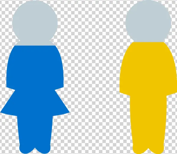 Girls And Boys Are With A Few Exceptions Equally Interested - Illustration