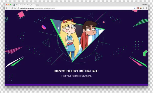 Metathis Is An Error Page On Watchdisneyxd