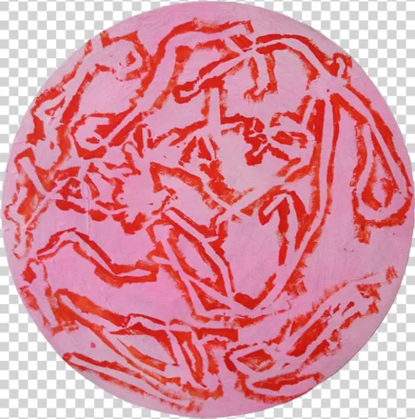 Spraypaint And Acrylic On Canvas - Circle