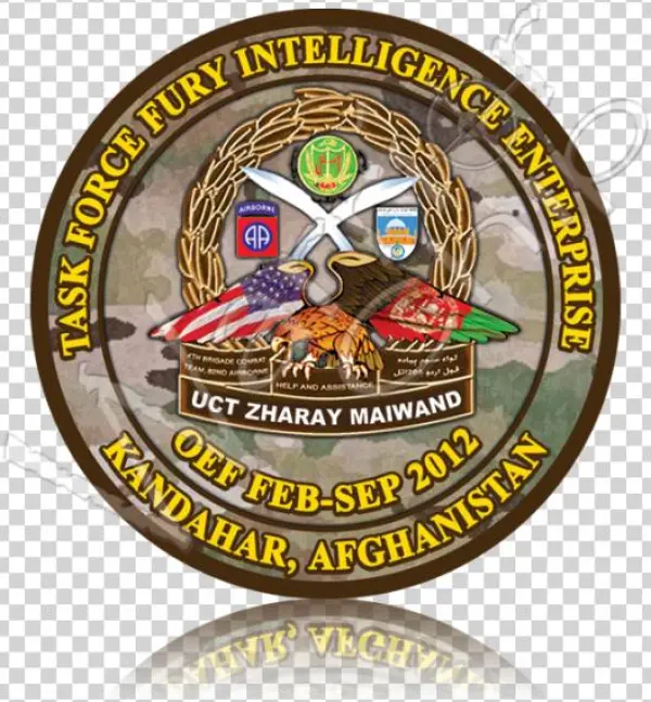 Task Force Fury Intelligence Enterprise - 1st Battalion 508th Parachute Infantry Regiment Coin