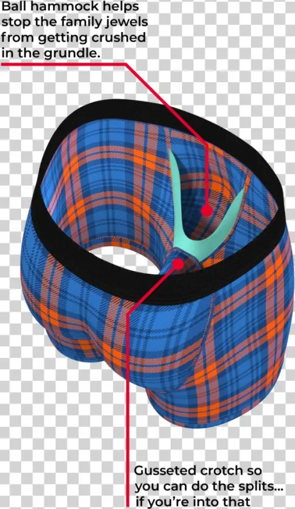 The Bronco's Bulge Horse Ball Hammock Boxers - The Giant Panda Ball Hammock Boxer Briefs | Size L