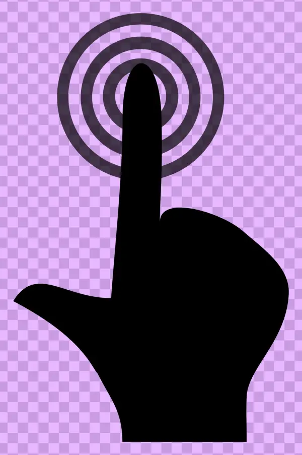 This Free Icons Png Design Of Touch Push Finger