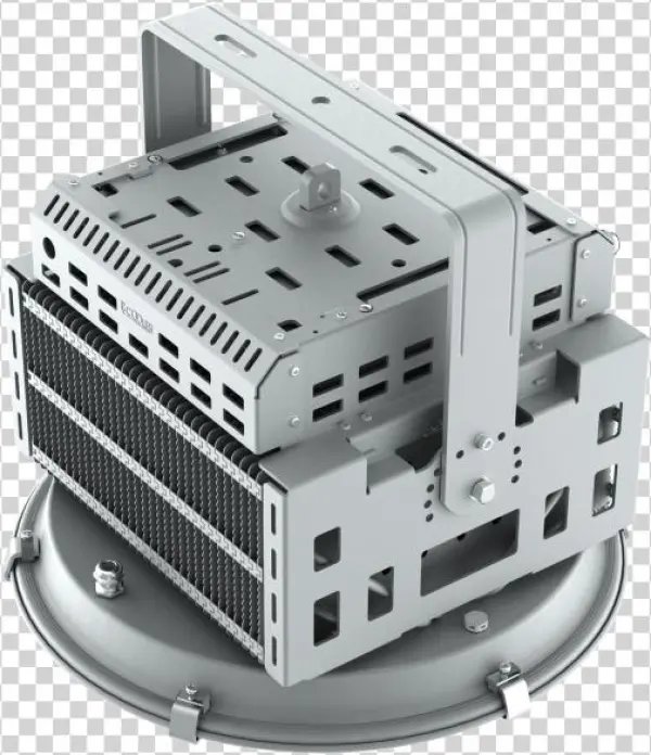 500w In Silver Side View - Floodlight