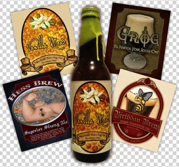 Bottle Labels - Zavařovací Víčko Twist 66 Dekor Med-včely 1 Ks