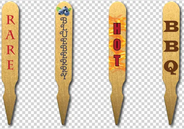 Custom Digitally Printed Steak Markers Flavor Label - Steak